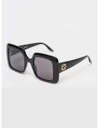 Gucci Ochelari de soare patrati cu logo - Auriu/Negru