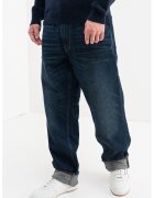 GUESS Blugi ampli din amestec de lyocell cu aspect decolorat - Bleumarin