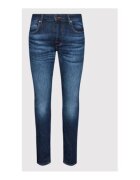 GUESS Blugi cu aspect decolorat si talie medie