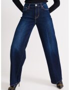 GUESS Blugi cu croiala ampla din casmir - Albastru indigo