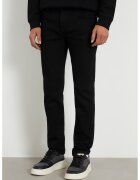 GUESS Blugi cu croiala dreapta si 5 buzunare Angels - Negru