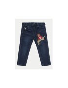 GUESS Blugi din amestec de bumbac cu detaliu logo