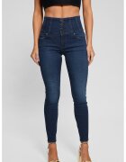 GUESS Blugi modelatori cu talie inalta - tip corset - Bleumarin