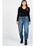 GUESS Blugi Mom Fit Cu aspect decolorat -