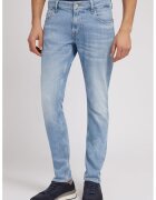 GUESS Blugi slim fit cu aspect decolorat Miami - Alb murdar/Albastru deschis