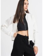 GUESS Bluza cu fermoar pentru fitness - Negru/Alb optic