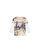 GUESS Bluza cu model si logo