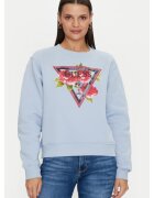 GUESS Bluza dama Bumbac - Albastru - Albastru