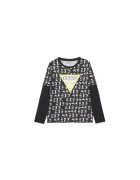 GUESS Bluza de bumbac cu model colorblock si logo frontal