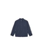 GUESS Bluza de trening cu fermoar si benzi cu logo pe maneci