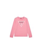 GUESS Bluza de trening cu imprimeu logo frontal si decolteu la baza gatului