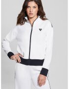 GUESS Bluza de trening cu maneci cazute - pentru fitness - Alb/Negru