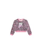 GUESS Bluza de trening din bumbac cu logo si model animal print