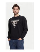 GUESS Bluza din amestec de bumbac cu logo