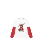 GUESS Bluza din bumbac cu aplicatie urs si aspect 2in1
