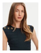 GUESS Bluza din tricot cu striatii si nasturi decorativi pe umeri - fara maneci