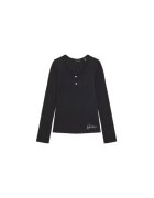 GUESS Bluza din viscoza cu decolteu in V si nasturi - Negru