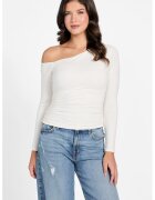 GUESS Bluza slim fit - Alb