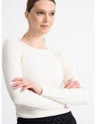 GUESS Bluza slim-fit cu logo - Crem