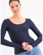 GUESS Bluza slim fit reversibila - Albastru ultramarin