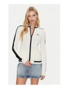 GUESS Bluzon din tricot cu fermoar si logo