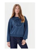 GUESS Bluzon lejer din amestec de bumbac cu maneci cazute