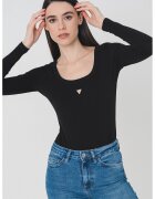 GUESS Body cu maneci lungi - Negru