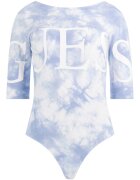 GUESS Body din amestec de modal cu model tie-dye si imprimeu logo