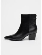 GUESS Botine de piele ecologica cu fermoar - Negru