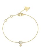 GUESS Bratara din otel inoxidabil cu talisman - Auriu