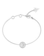GUESS Bratara din otel inoxidabil decorata cu cristale zirconia - Argintiu
