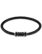 GUESS Bratara Exagon JUMB05094JWBKBK - Negru - Argintiu