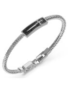 GUESS Bratara Rebel Knight cu cristale si cruce JUMB05081JWST - Argintiu