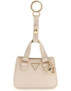 GUESS Breloc cu etui mic - Maro taupe deschis