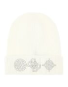 GUESS Caciula cu broderie logo - Alb fildes