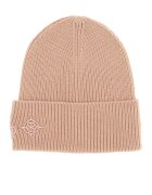 GUESS Caciula din amestec de lana cu model monograma brodat - Roz pal