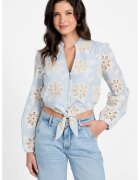 GUESS Camasa crop cu broderie
