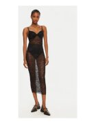GUESS Camasa de noapte din amestec de bumbac cu model dantelat