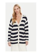 GUESS Cardigan cu croiala lejera si dungi