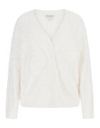 GUESS Cardigan cu decolteu in V si model cu perforatii - Alb