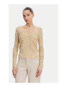 GUESS Cardigan cu maneci lungi si decolteu rotund