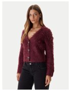 GUESS Cardigan dama visiniu - pulover de toamna - material moale