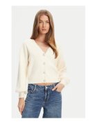 GUESS Cardigan striat cu decolteu in V