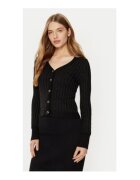 GUESS Cardigan uni cu decolteu in v