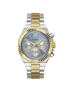 GUESS Ceas barbatesc GW0703G3 quartz albastru argintiu 46mm
