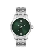GUESS Ceas barbatesc model U11576G4M - 45 mm - curea din otel gri metalizat - mecanism quartz - rezistenta la apa 5 ATM