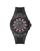 GUESS Ceas barbati GW0712G1 negru silicon 44mm