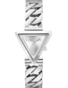 GUESS Ceas quartz triunghiular - Argintiu