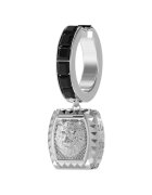 GUESS Cercel Lion King JUME05006JWSTT-U - Argintiu - Negru