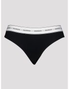 GUESS Chiloti brazilieni cu logo Carrie - Negru